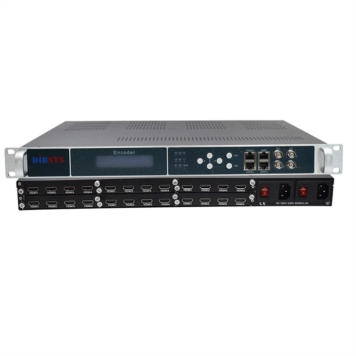 Modulateur encodeur multicanal enfichable 1080P 60 FPS/AAC H.264 H.265